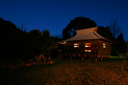 Shire at night shire-eco-lodge-at-night